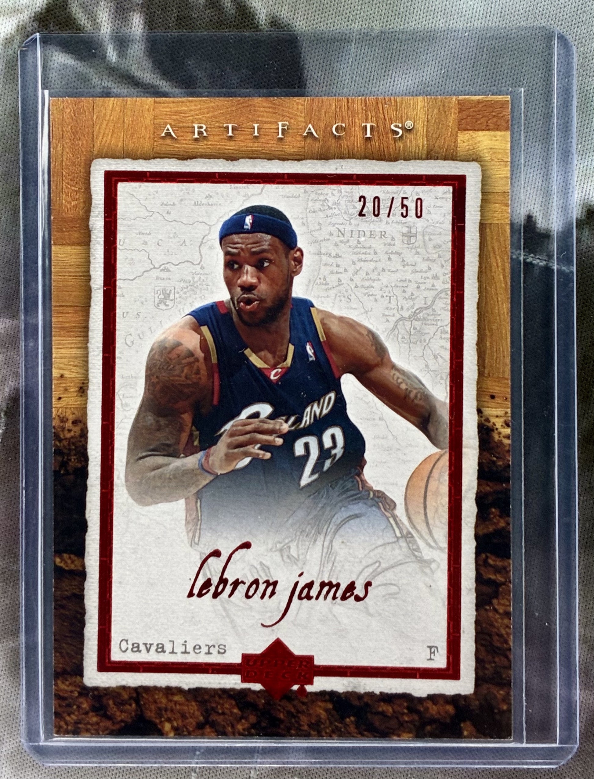 2007-08 Upper Deck Artifacts Legendary Legacies Red LeBron James /50