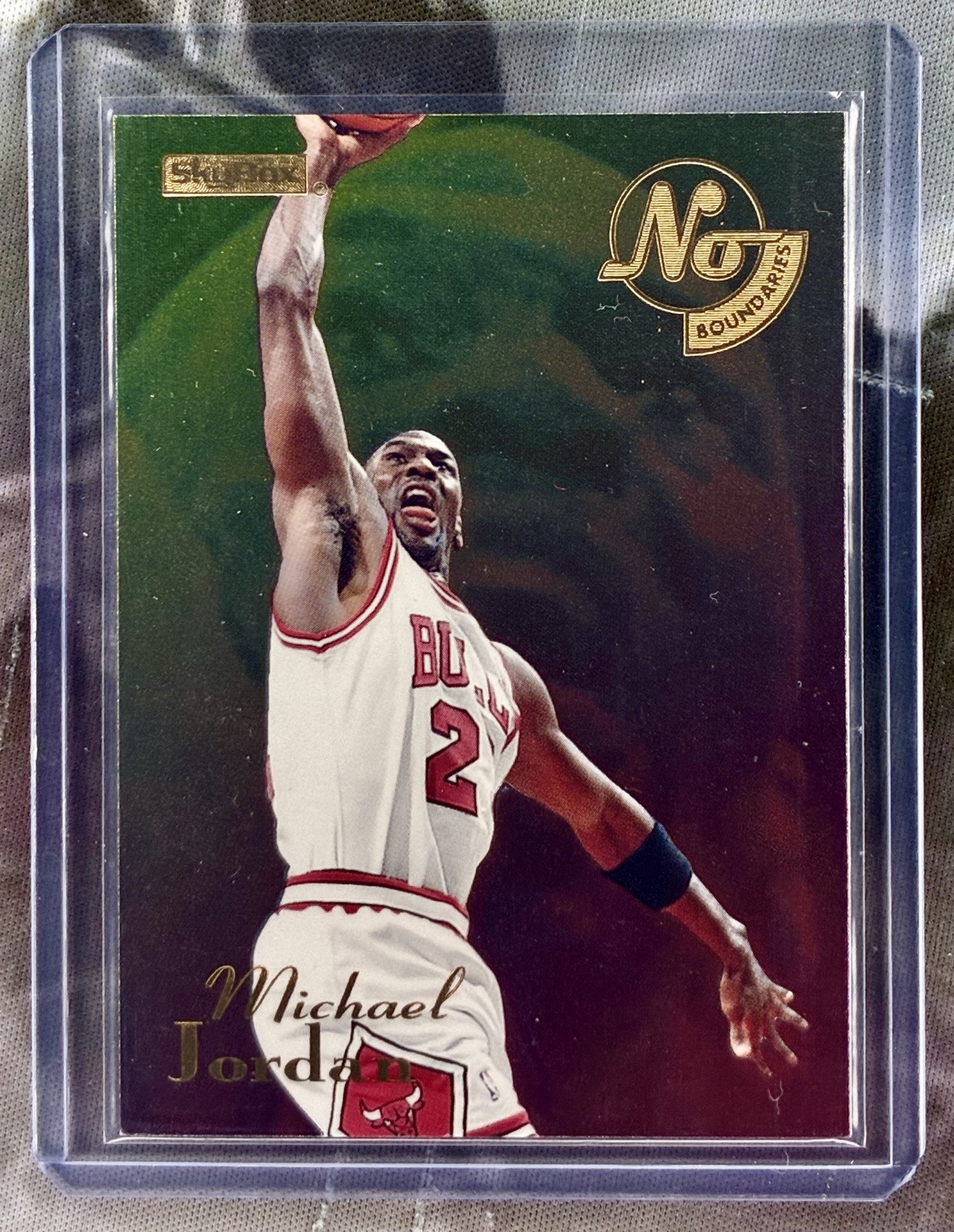 1995-96 SkyBox E-XL No Boundaries Michael Jordan 1 Bulls card