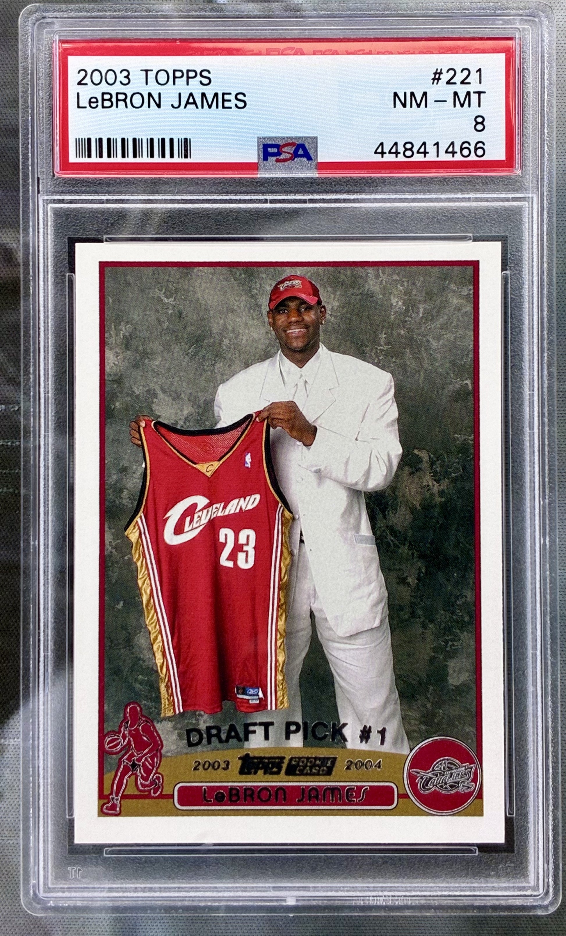 LeBron James 2003 Topps Rookie #221 PSA 8 NM-MT