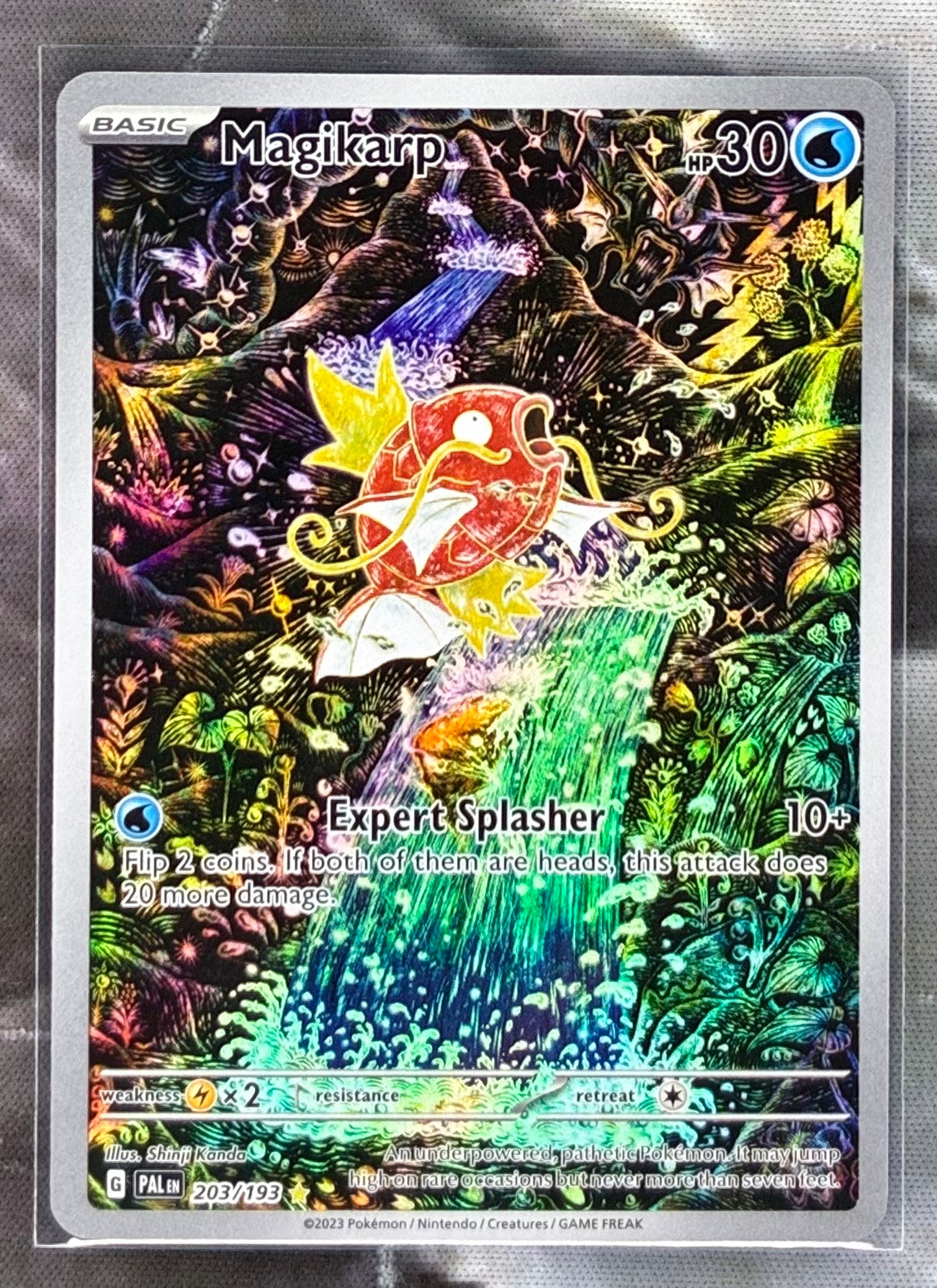 Pokemon Magikarp 203/193 Illustration Rare Paldea Evolved NM