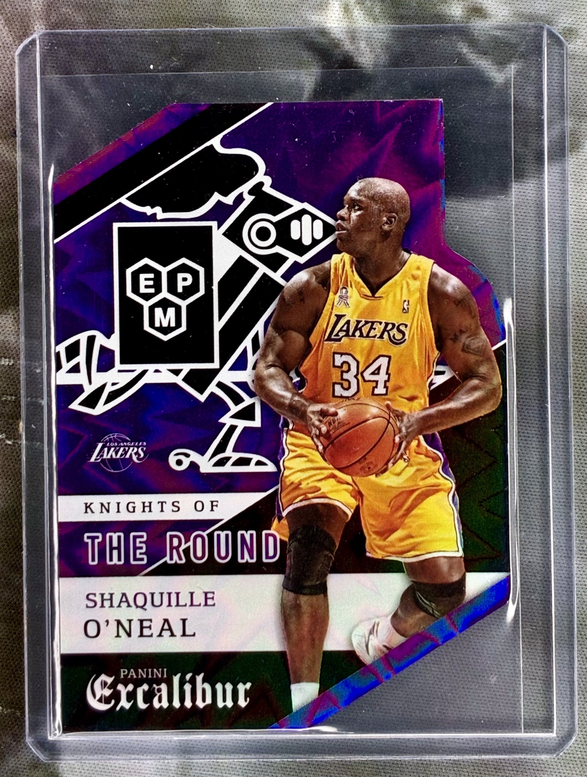 Shaquille O Neal 2015 Excalibur Knights of the Round 15 Lakers card