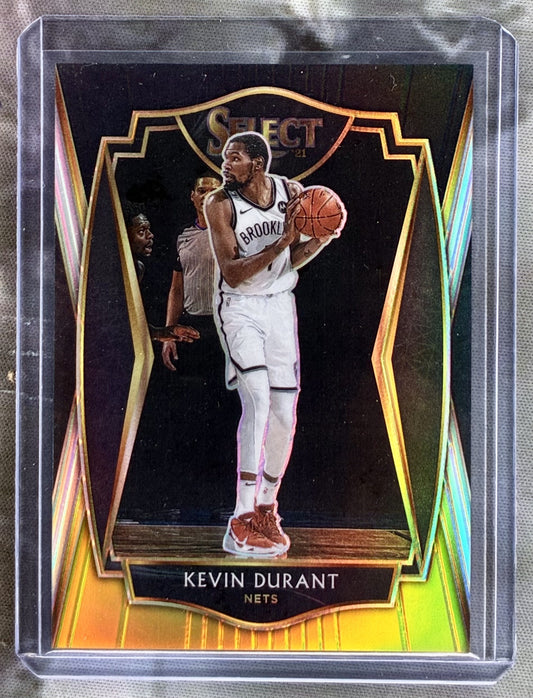 Kevin Durant 2021 Select Premier Level Black Prizm 1 of 1 card