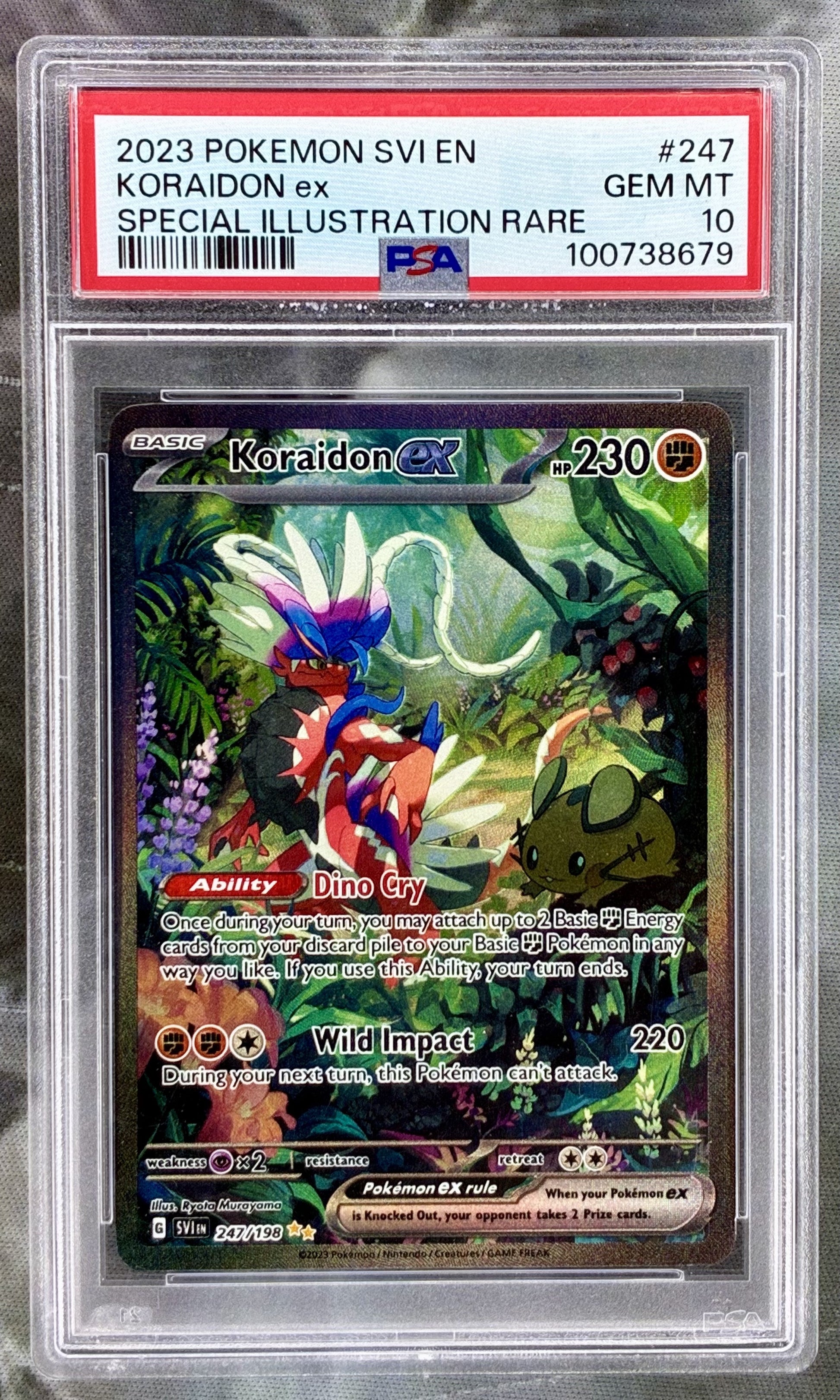 Koraidon ex 247/198 SIR PSA 10 Scarlet & Violet Pokémon – Urban Empire  Collectables AU
