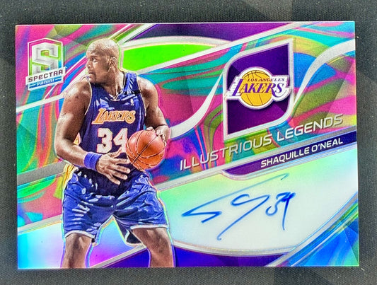 Shaquille O’Neal Spectra Marble Illustrious Legends auto /5 NBA card