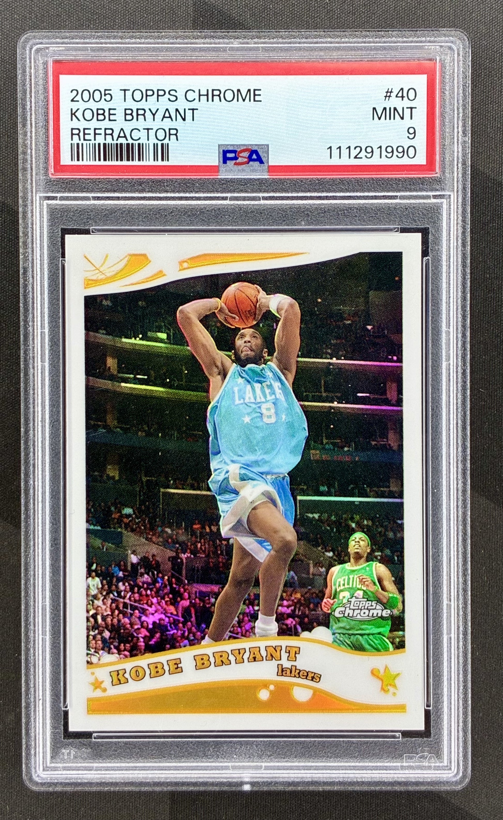 Kobe Bryant 2005 Topps Chrome Refractor PSA 9 numbered 999 basketball card
