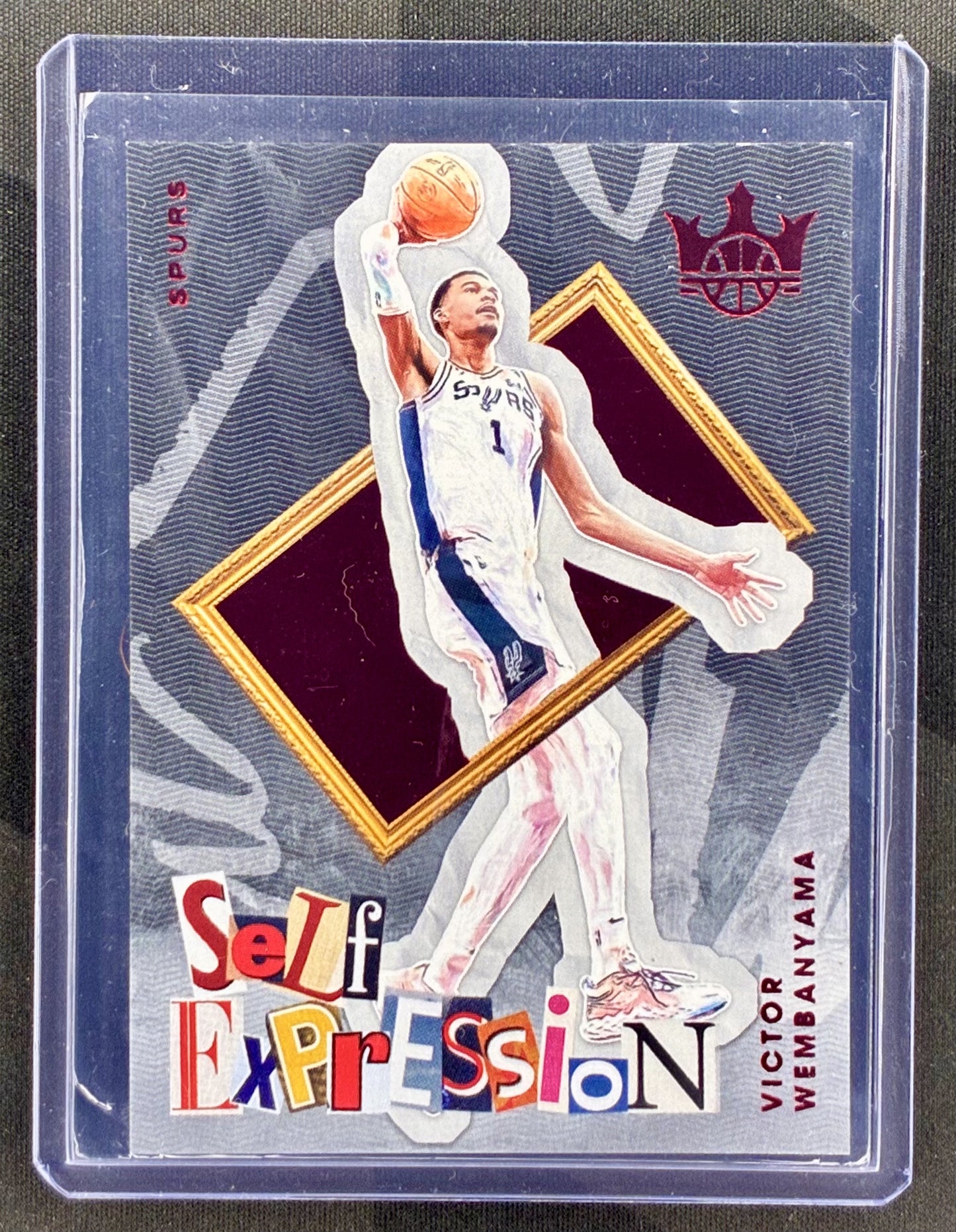 Victor Wembanyama Court Kings Self Expression Ruby /149 basketball card