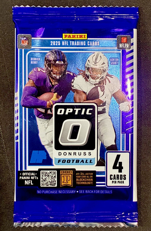 2025 Panini Donruss Optic Football hobby pack sealed NFL cards