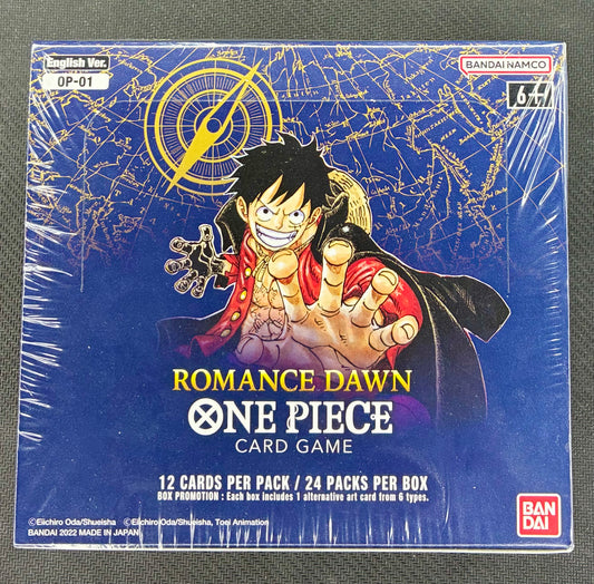 One Piece Romance Dawn OP-01 Booster Box Blue Bottom