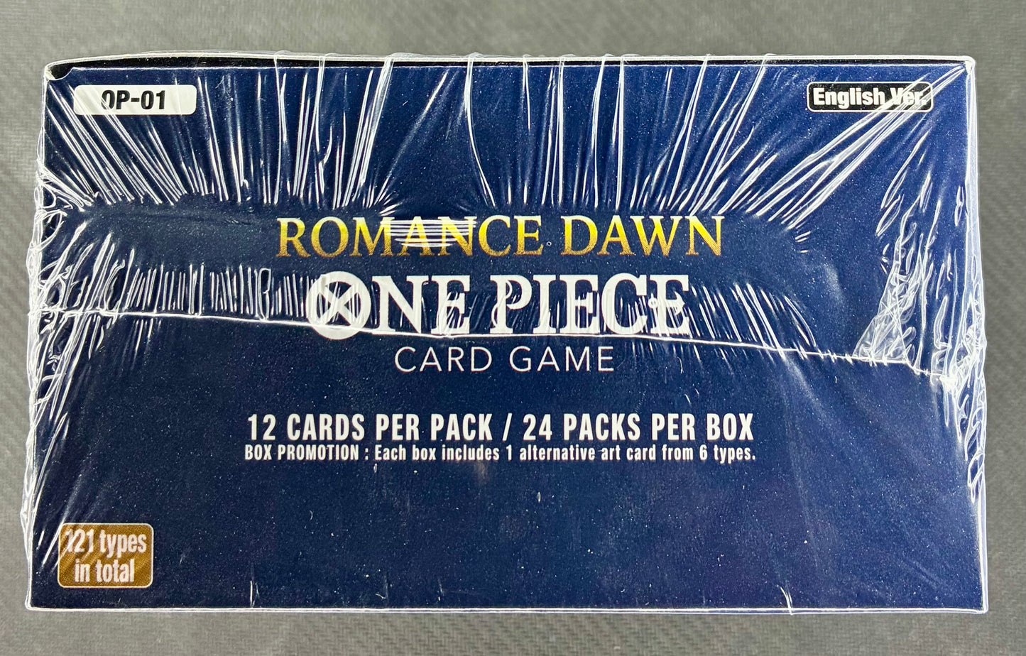 One Piece Romance Dawn OP-01 Booster Box Blue Bottom