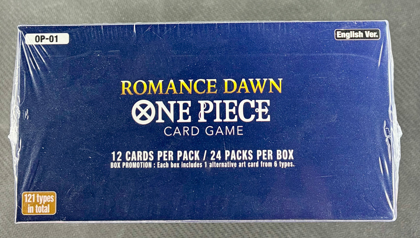 One Piece Romance Dawn OP-01 Booster Box Blue Bottom
