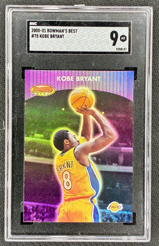 SGC 9 Kobe Bryant 2000-01 Bowmans Best #75 Basketball Card