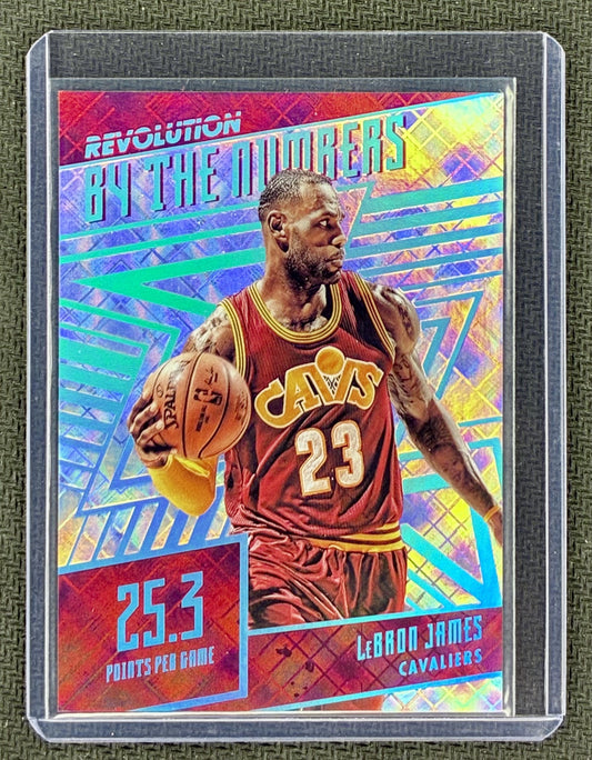 2016-17 Panini Revolution By The Numbers LeBron James Cosmic /100 Basketball Card