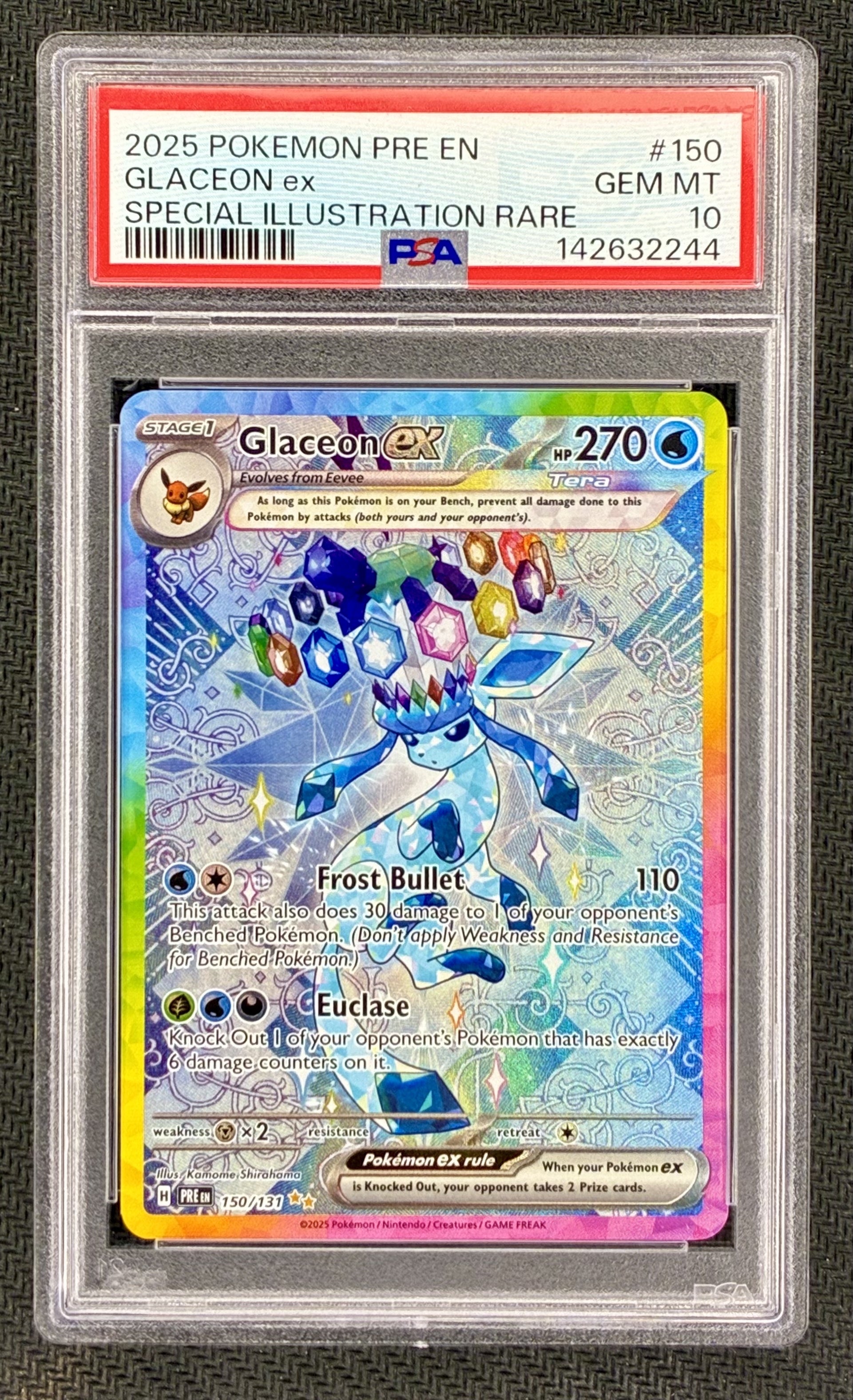PSA 10 Glaceon ex 150/131 Prismatic Evolutions Pokemon Card