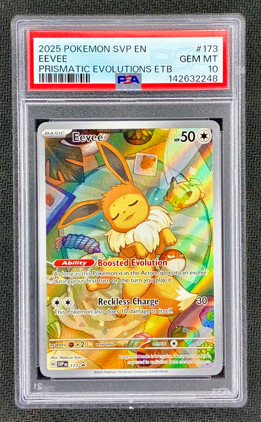 PSA 10 Eevee SVP173 Prismatic Evolutions ETB Promo