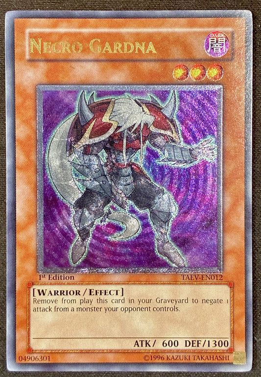 Necro Gardna TAEV-EN012 1st Edition Ultimate Rare Yu-Gi-Oh Card NM