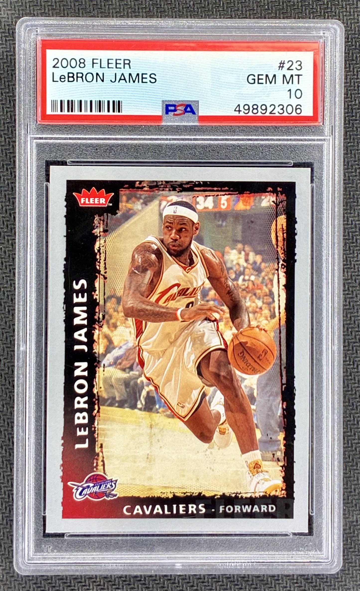 PSA 10 LeBron James 2008 Fleer Basketball Card Pop 108