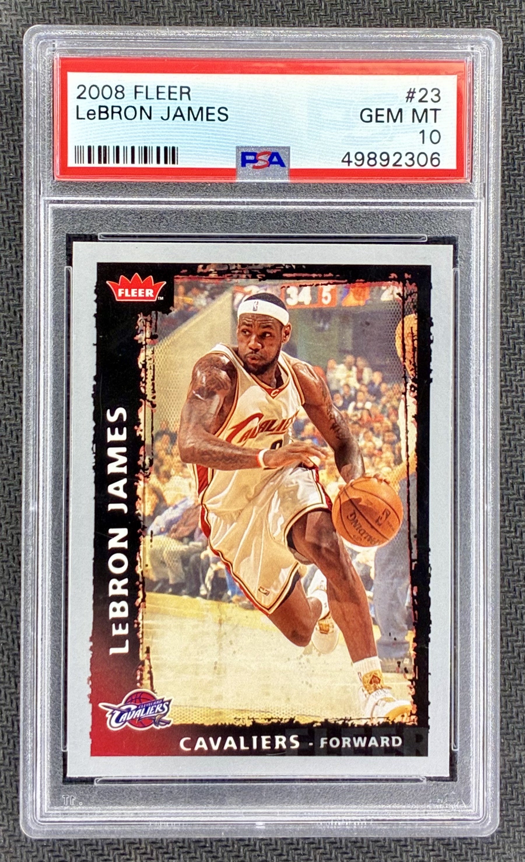 PSA 10 LeBron James 2008 Fleer Basketball Card Pop 108