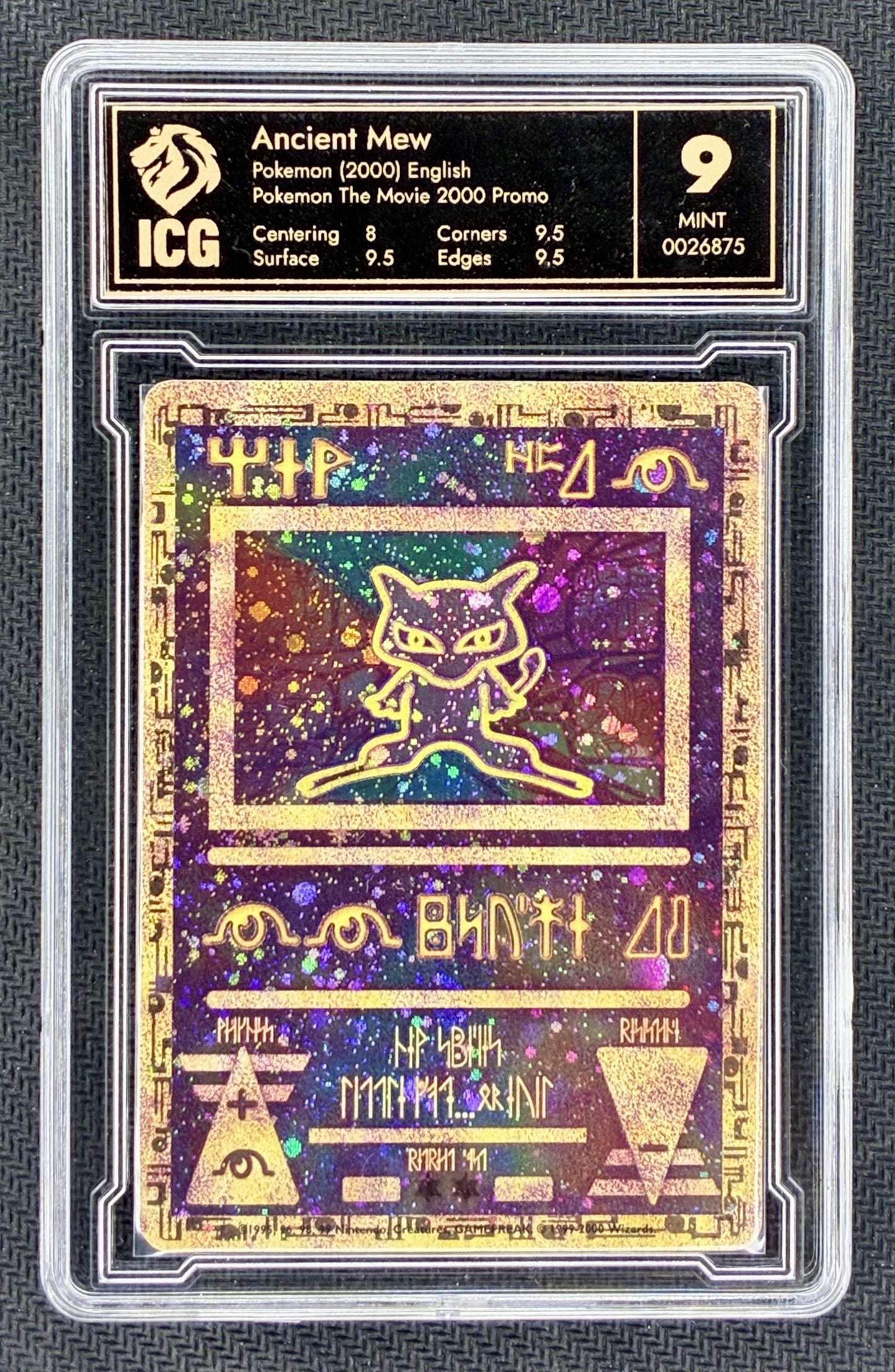 Ancient Mew Pokemon 2000 Movie Promo ICG 9 Card
