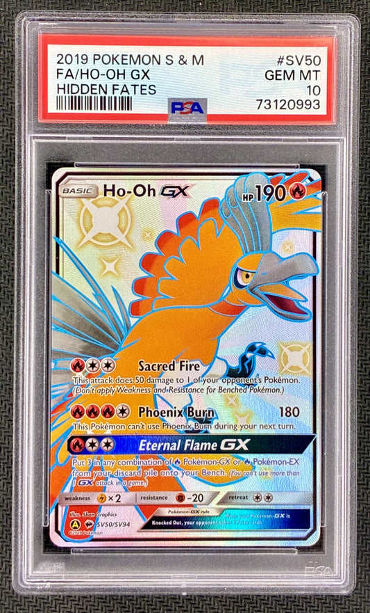 Ho-Oh GX SV50/SV94 Hidden Fates 2019 Pokemon PSA 10 Card