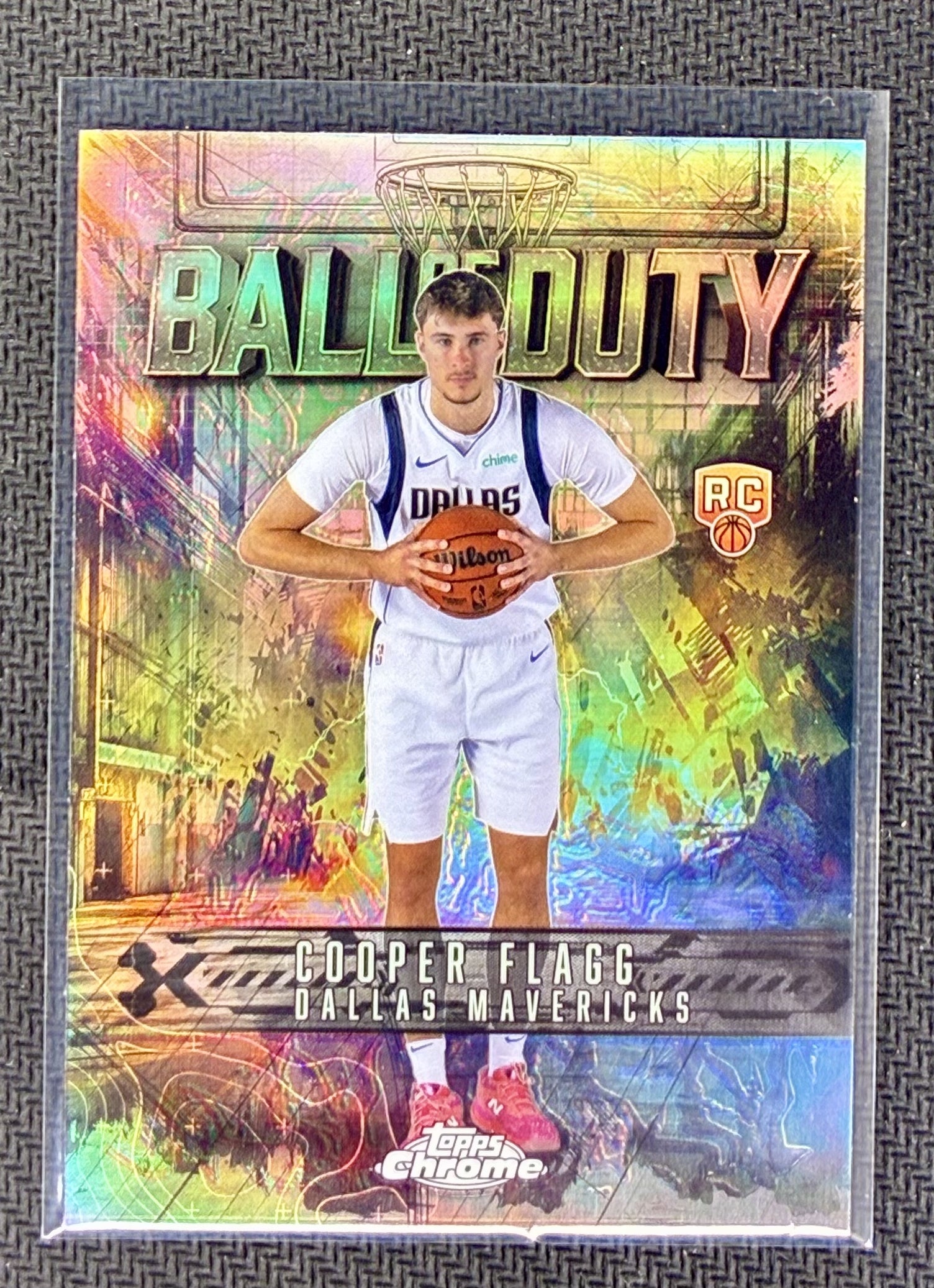 Cooper Flagg 2025-26 Topps Chrome Ball of Duty Refractor Rookie Card #BD-21 Basketball Card