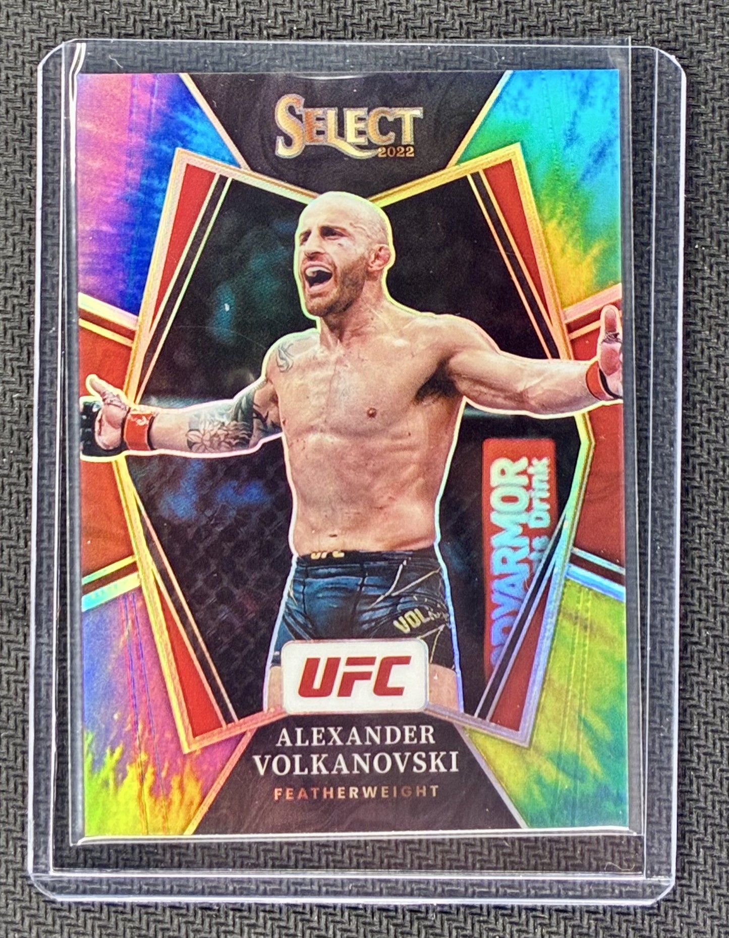 Alexander Volkanovski 2022 Panini Select UFC Tie Dye Prizm Premier Level /25 UFC Card