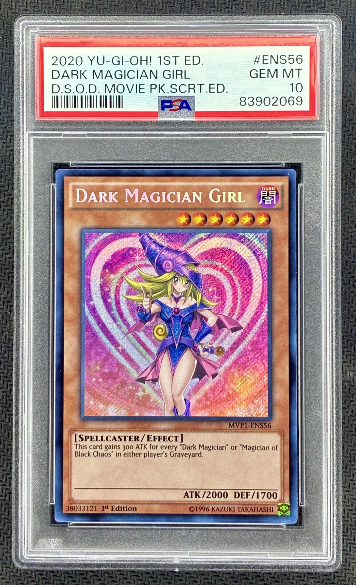 Yu-Gi-Oh! Dark Magician Girl 2020 Dark Side of Dimensions 1st Edition PSA 10 Card