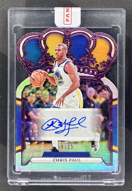 Chris Paul 2023-24 Panini Crown Royale Autograph /25 CA-CPG Basketball Card