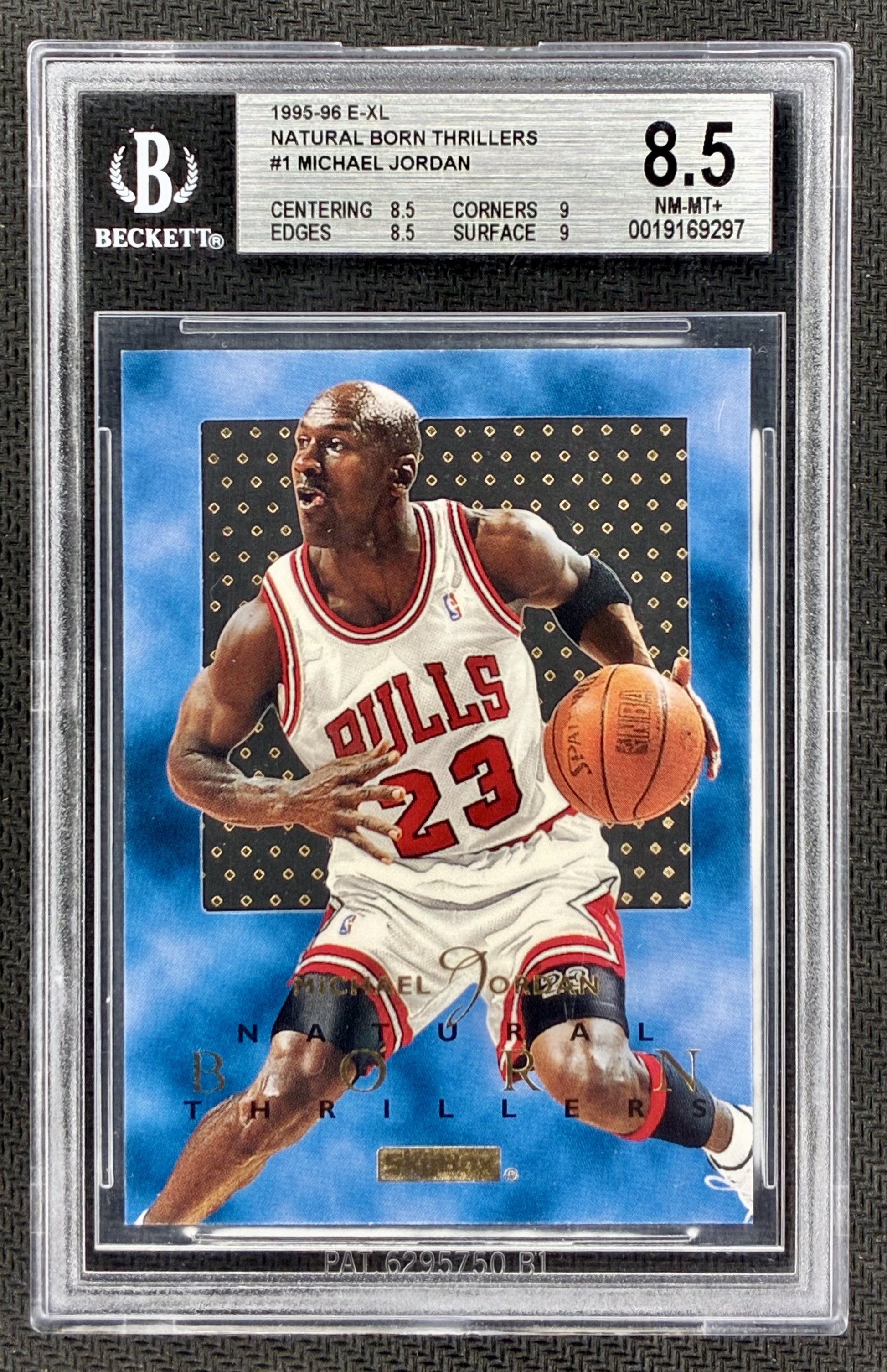 Michael Jordan 1995-96 SkyBox E-XL Natural Born Thrillers #1 BGS 8.5 Basketball Card