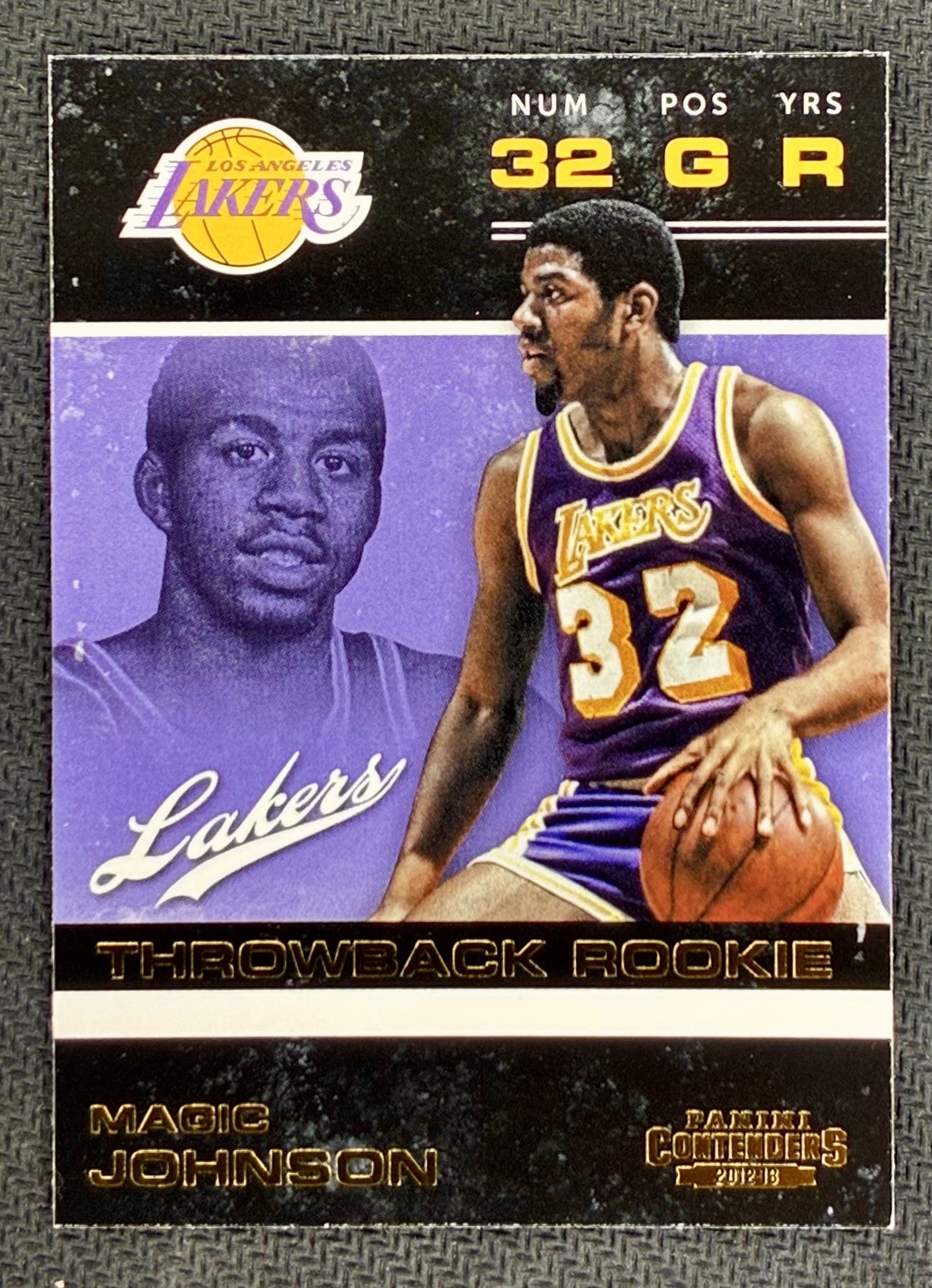 Magic Johnson 2012-13 Panini Contenders Throwback Rookies #24 SP
