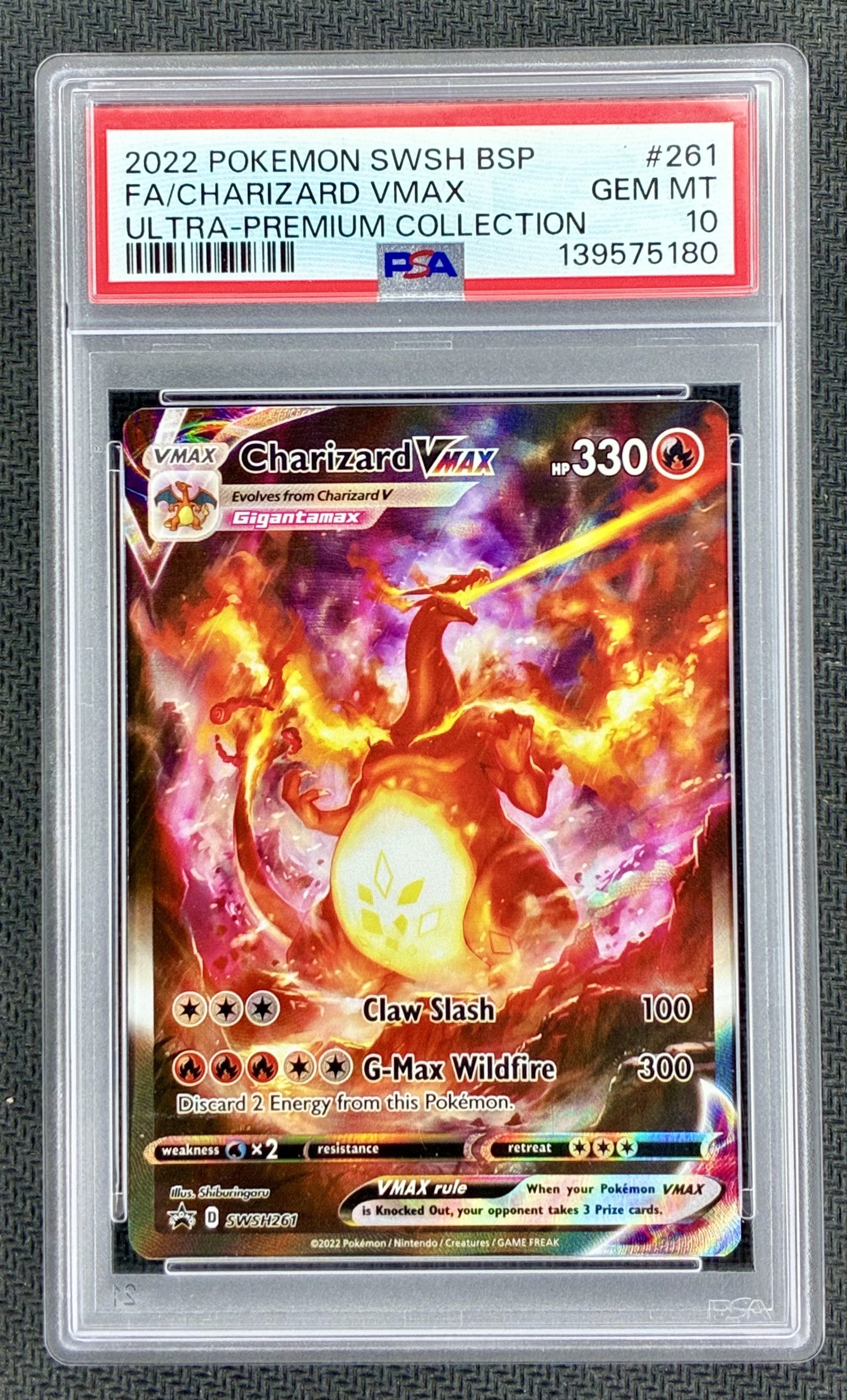 Pokemon Charizard VMAX SWSH261 Ultra Premium Collection PSA 10 GEM MINT Card