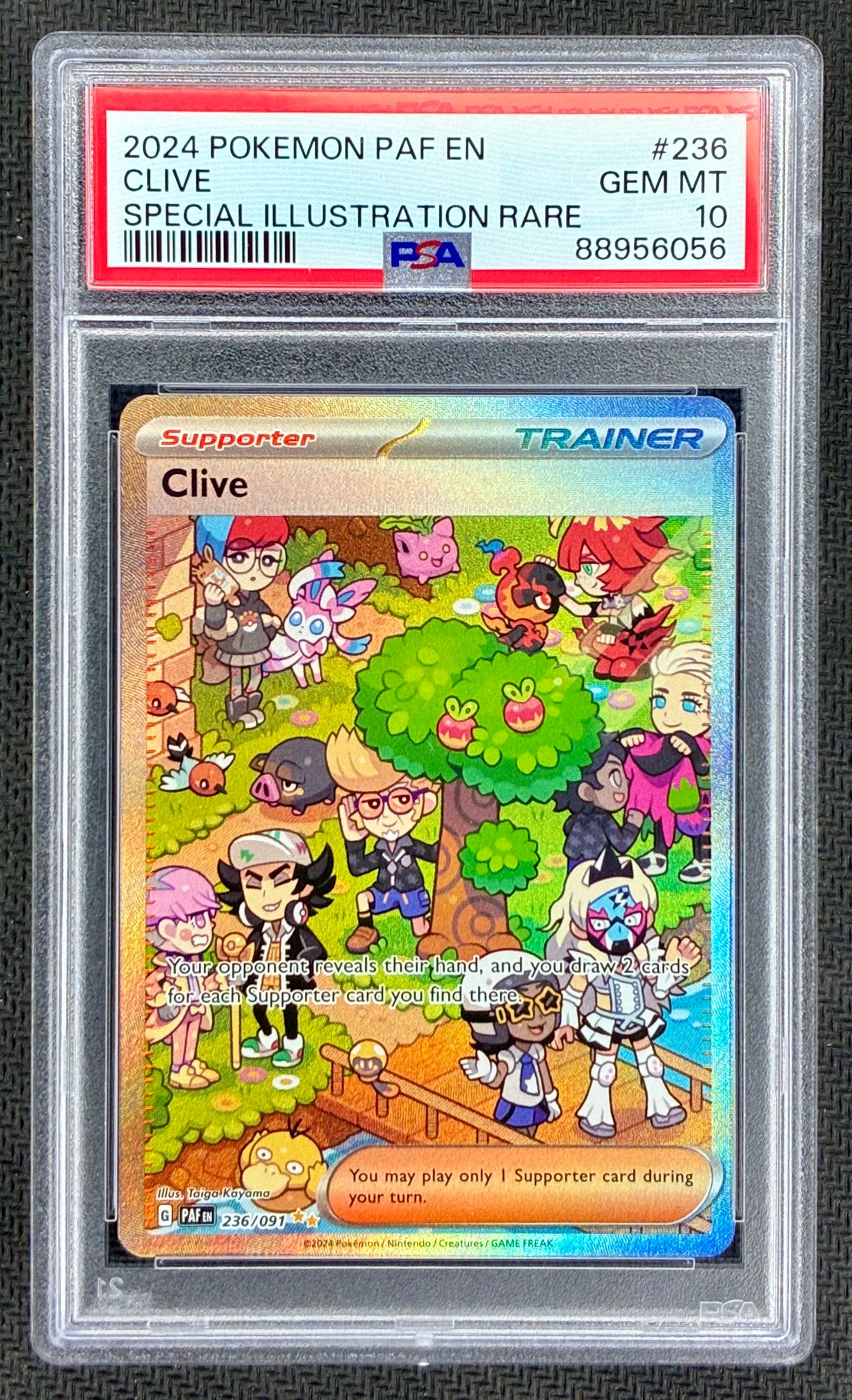 Pokemon Clive 236/091 Paldean Fates SIR PSA 10
