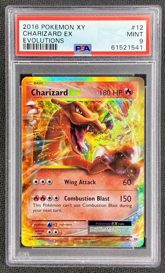 Pokemon Charizard EX 12/108 XY Evolutions Holo PSA 9 MINT Card