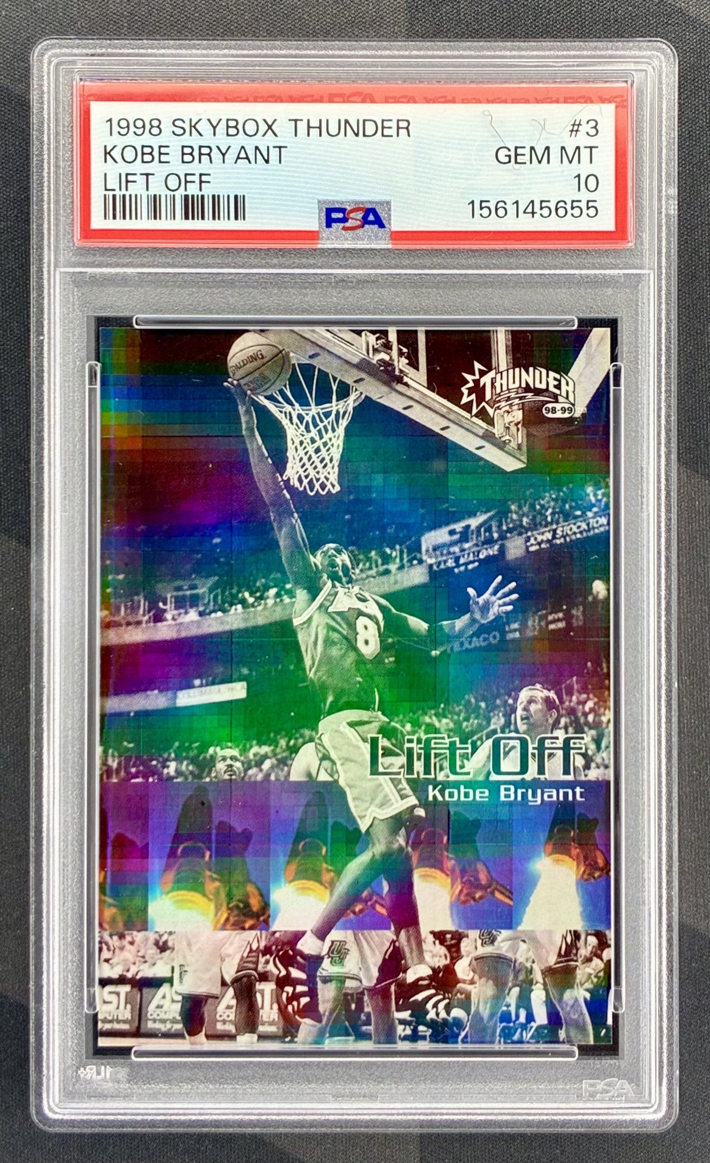 Kobe Bryant 1998 SkyBox Thunder Lift Off #3 PSA 10 GEM MINT Los Angeles Lakers Basketball Card
