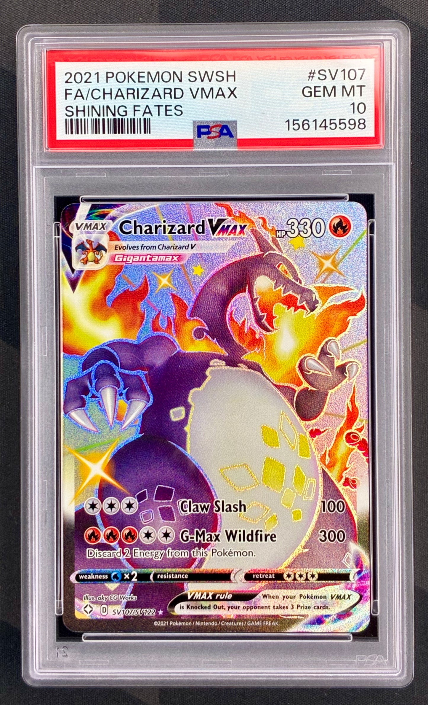 PSA 10 Charizard VMAX SV107/SV122 Shining Fates