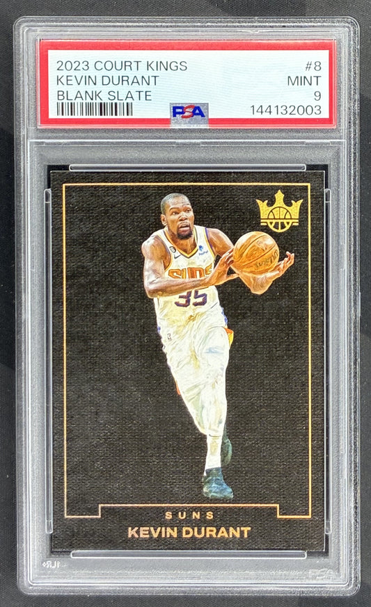 2023 Panini Court Kings Blank Slate Kevin Durant #8 Phoenix Suns SSP card graded PSA 9 Mint.