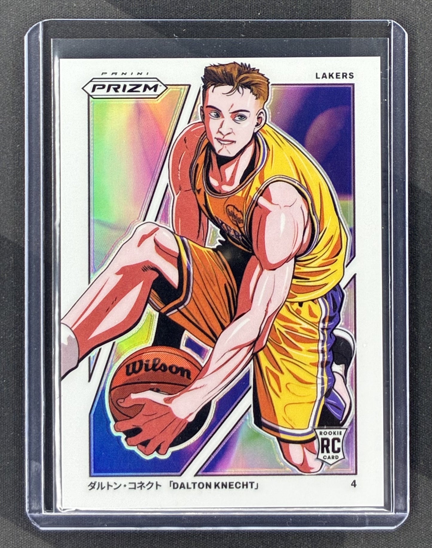 2024-25 Panini Prizm Basketball Dalton Knecht Rookie Manga #17 SSP RC card.