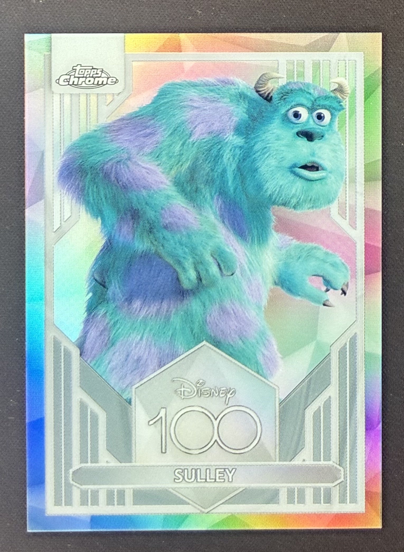 2023 Topps Chrome Disney 100 Sulley #84 Refractor Near Mint.