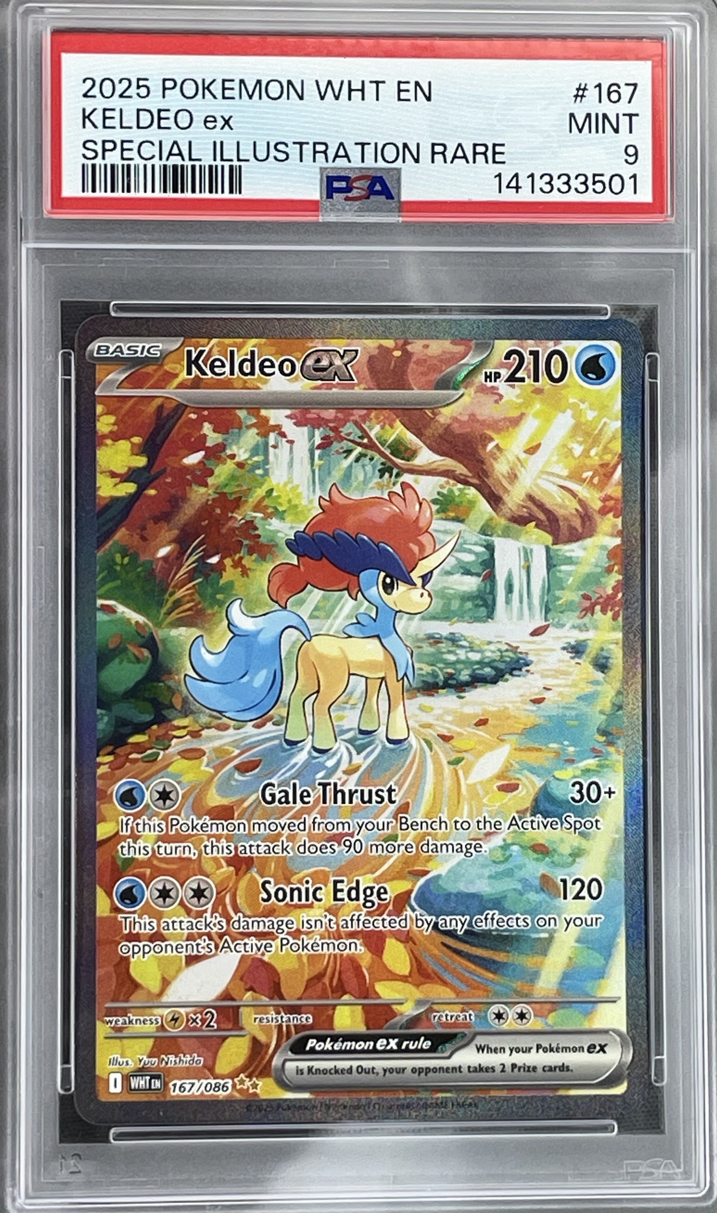 Keldeo EX White Flare 167/086 SIR PSA 9 Pokemon Card – Urban