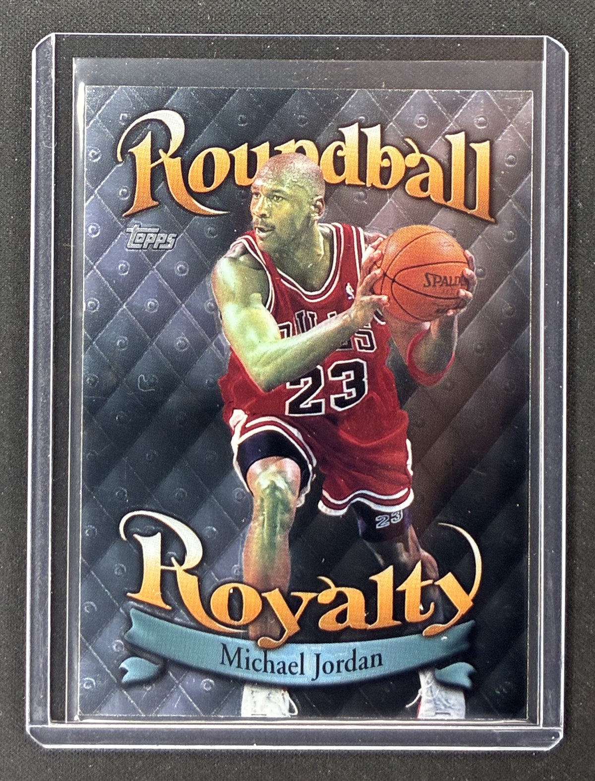 1998-99 Topps Michael Jordan Roundball Royalty #R1 Chicago Bulls premium basketball insert card.