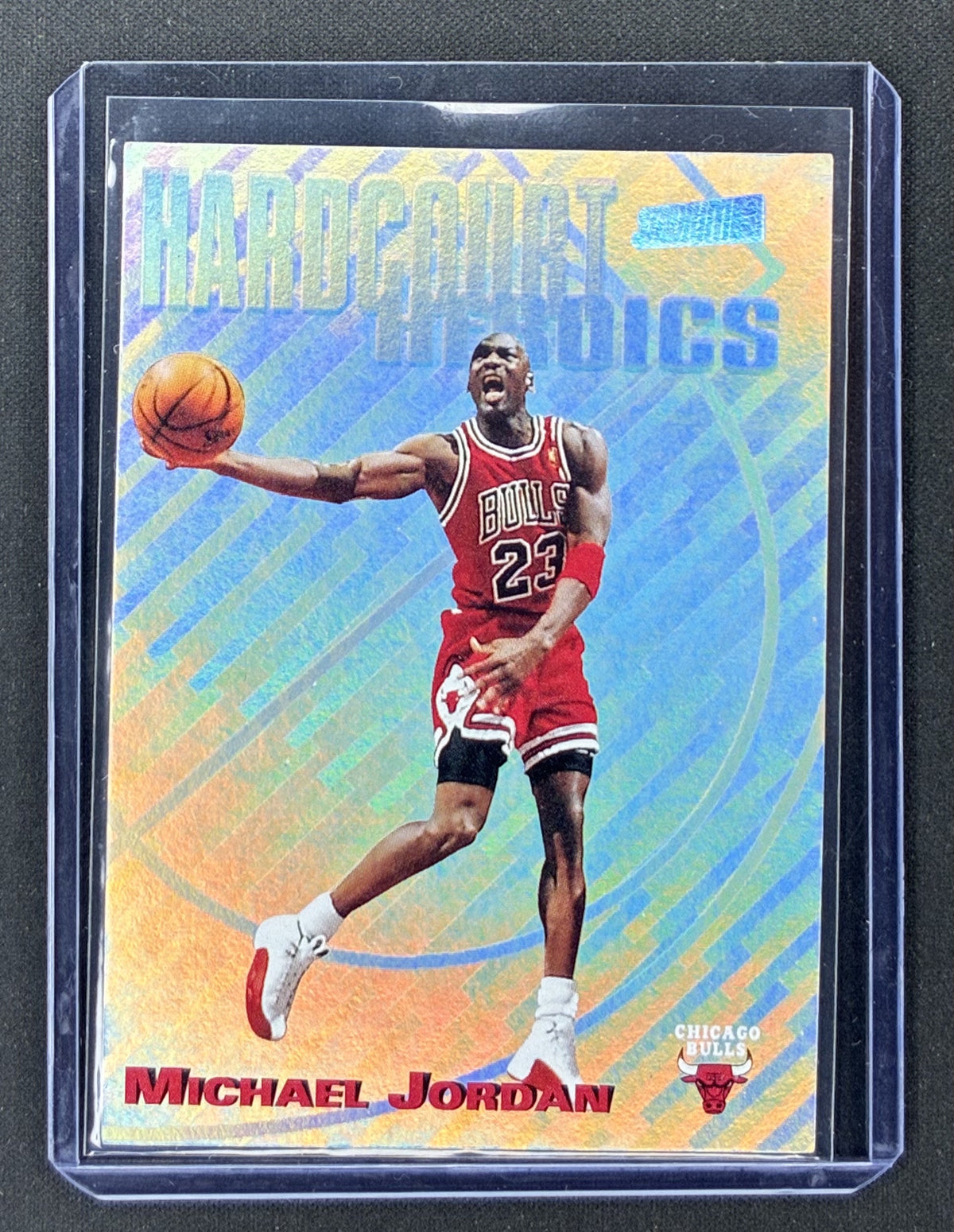 1997-98 Topps Stadium Club Michael Jordan Hardcourt Heroics #H1 Chicago Bulls 1:12 basketball insert.