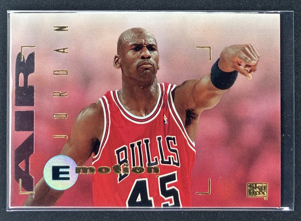1994-95 SkyBox E-Motion Michael Jordan #100 Air Chicago Bulls #45 basketball card.