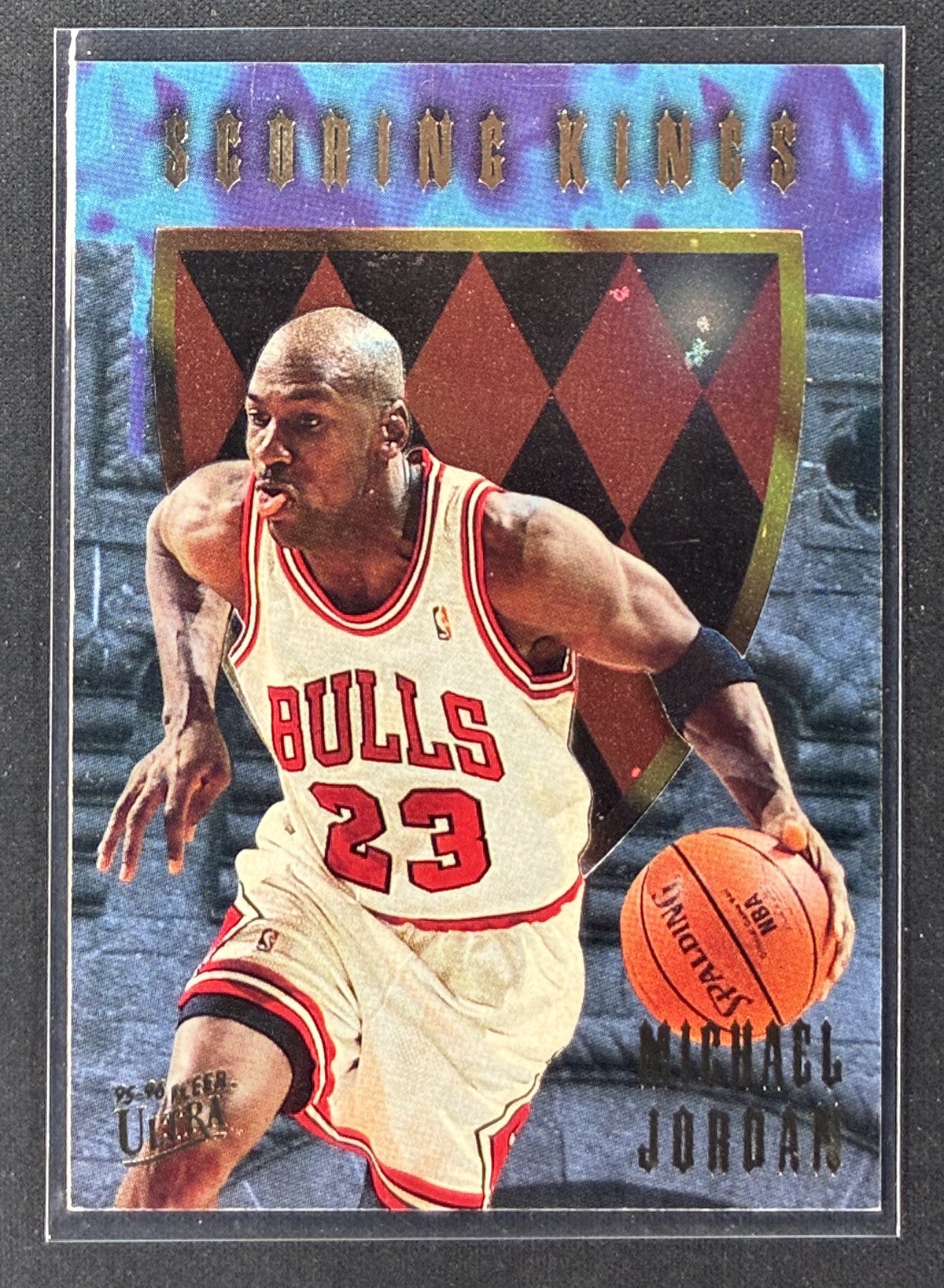 1995-96 Fleer Ultra Michael Jordan Scoring Kings #4 Chicago Bulls basketball card.
