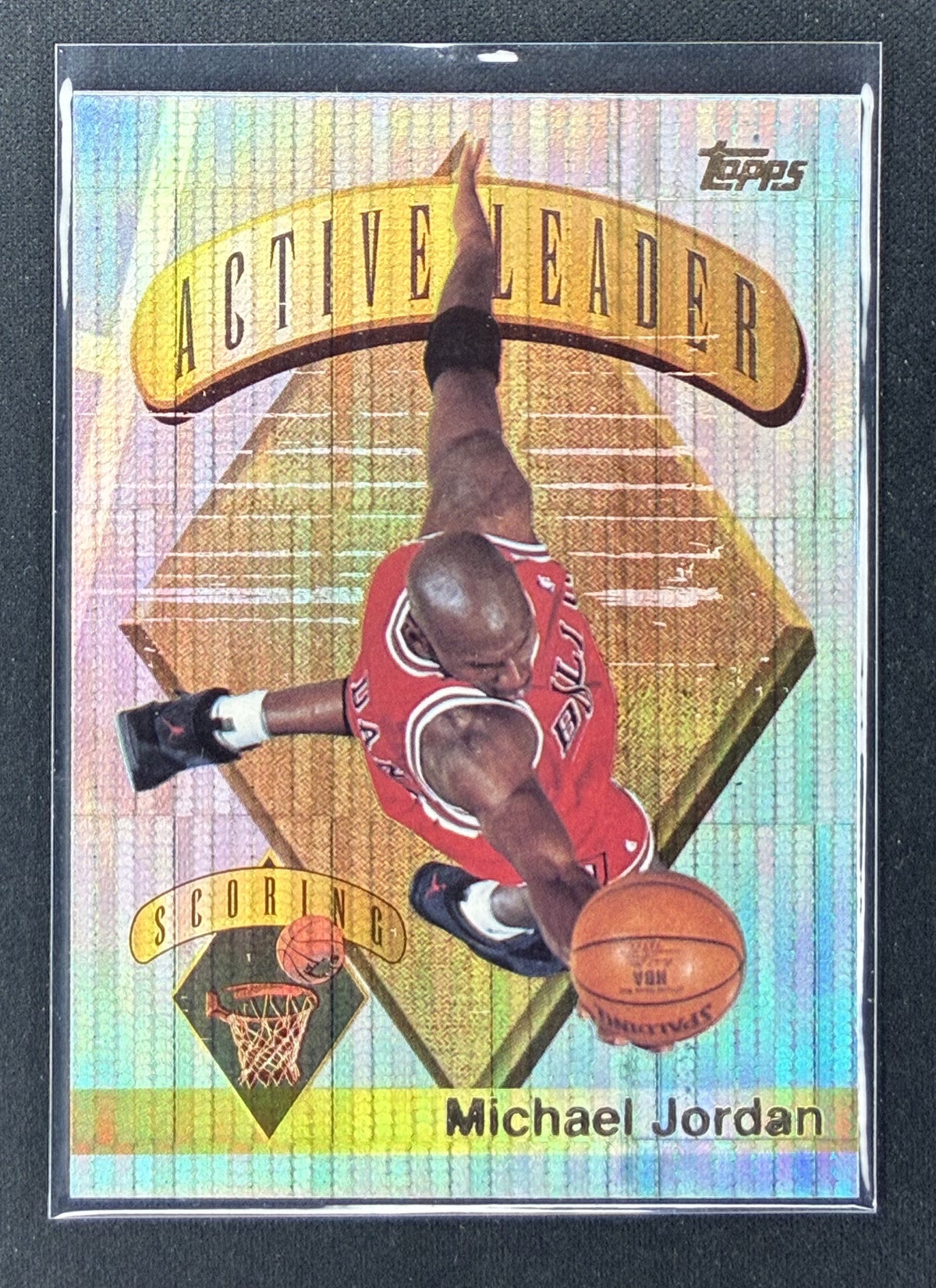 1995 Topps Basketball Michael Jordan Power Boosters Active Leaders Scoring card