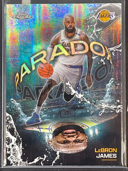 2025 Topps Chrome LeBron James Paradox PX-9 rare case hit basketball card