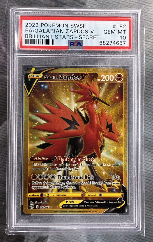 PSA 10 Galarian Articuno V 182/172 VSTAR Universe Pokémon Card