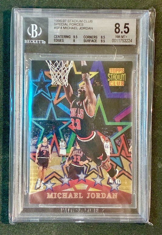 BGS 8.5 Michael Jordan 1996 Stadium Club Special Forces Basketball Card