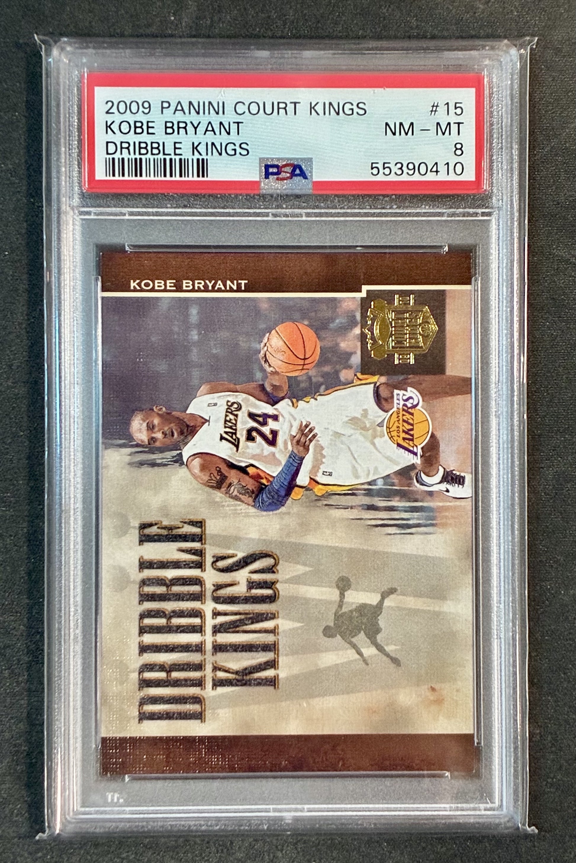 PSA 8 Kobe Bryant 2009-10 Panini Court Kings Dribble Kings /149 Basketball Card