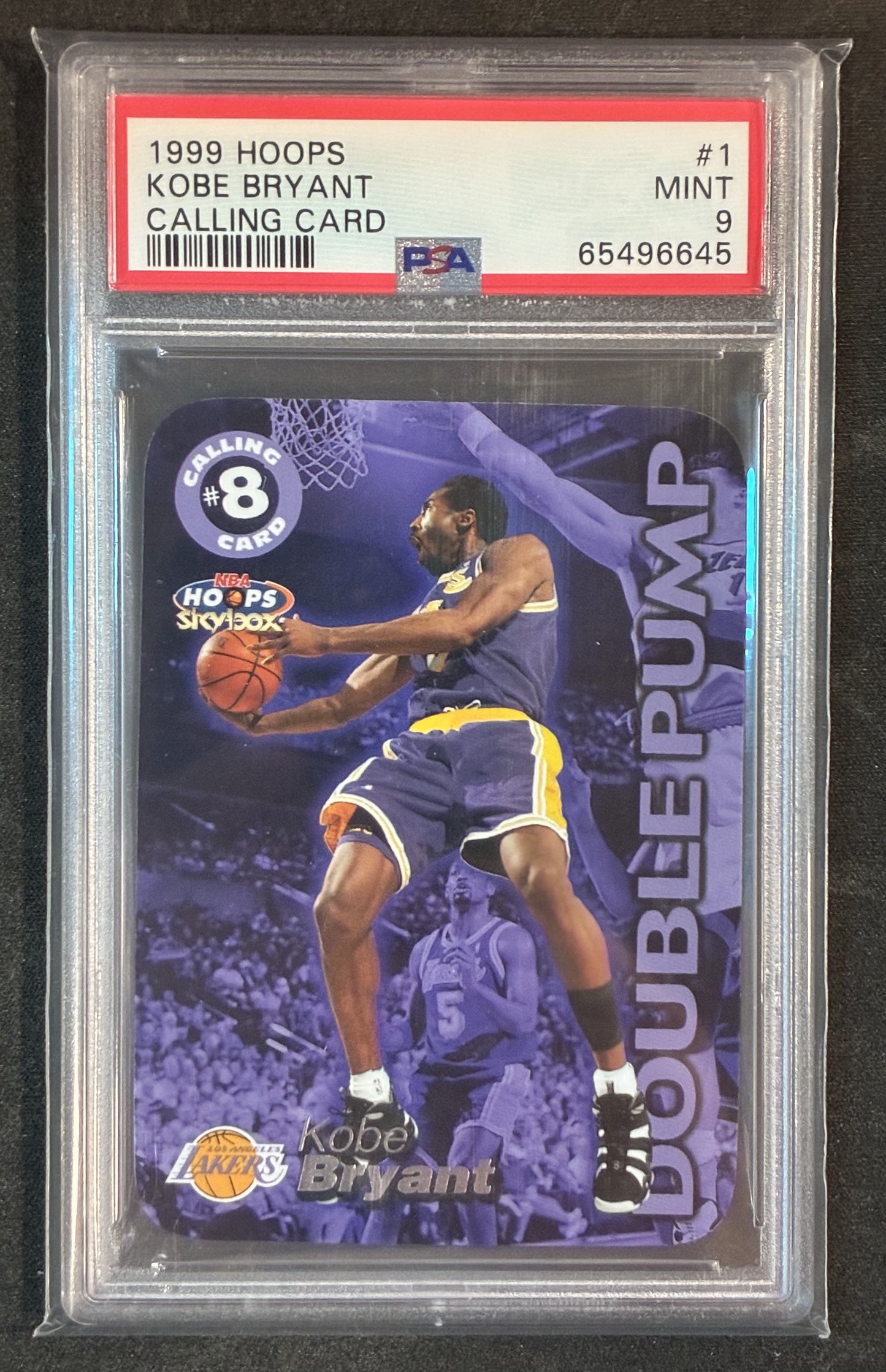 PSA 9 Kobe Bryant 1999-00 NBA Hoops Calling Card Basketball Card