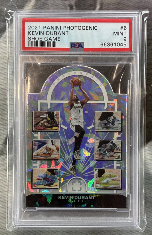 2021-22 Panini Photogenic Kevin Durant Shoe Game SSP Die-Cut #2 PSA 9 POP 3