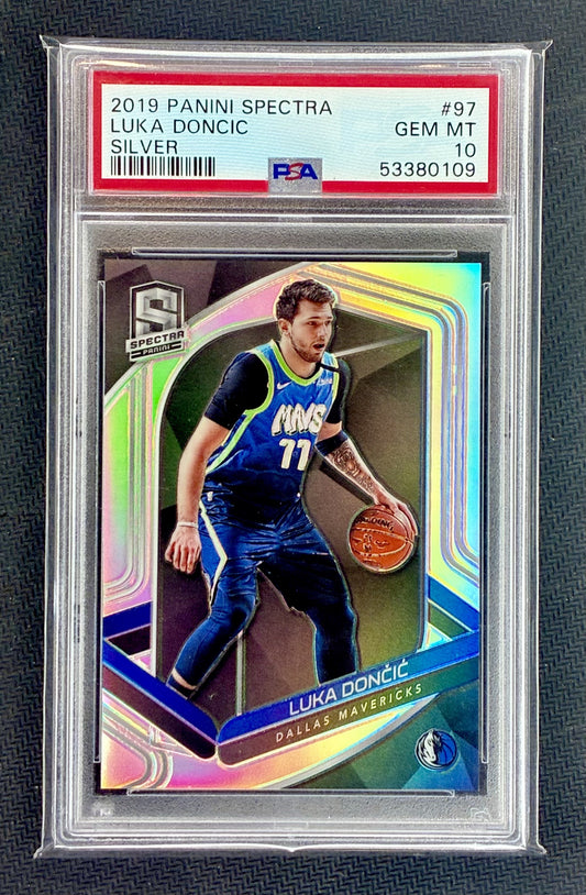 Luka Doncic 2019-20 Panini Spectra Variations Silver #97 PSA 10 Gem Mint Dallas Mavericks